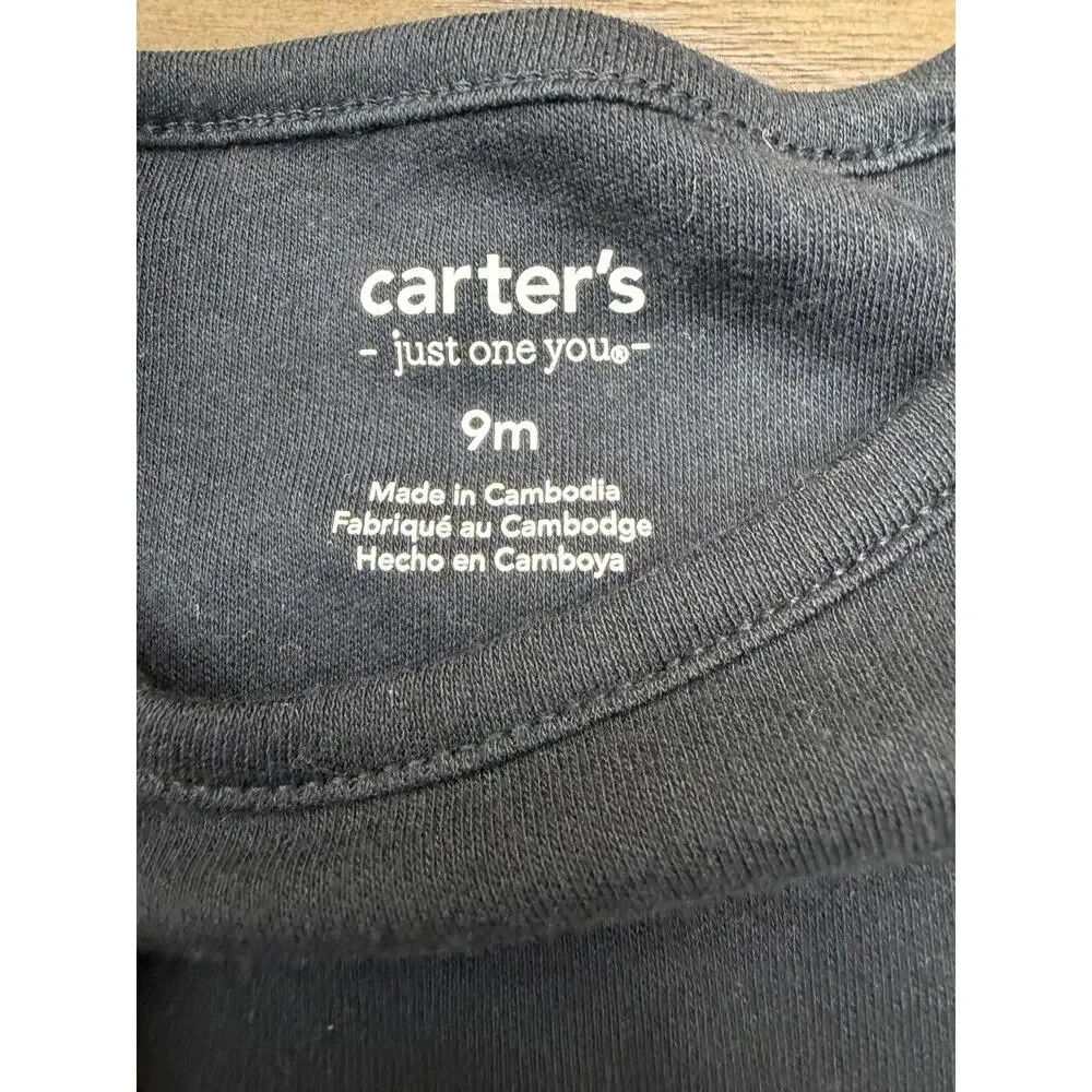NWOT Carter’s Just One You Baby Halloween Skeleton Candy Footed Sleeper 9M